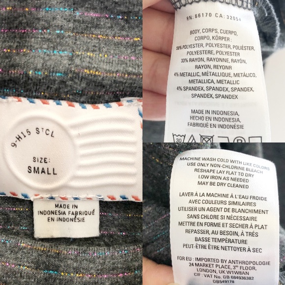 Postmark Anthro Liz Metallic Bell Sleeve Top Small - Picture 8 of 8